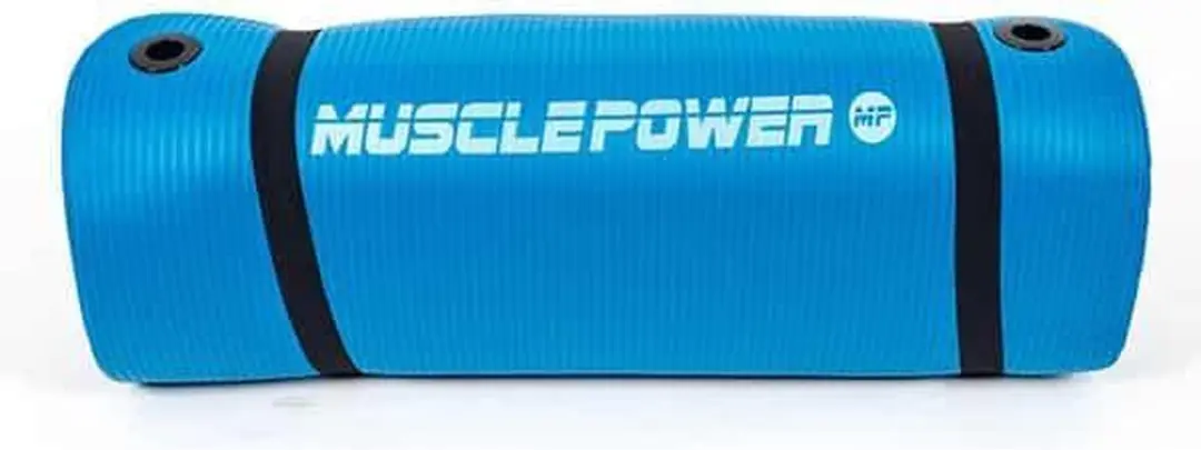 Muscle Power Fitnessmat Blauw 190x60cm - afbeelding 6 van 6