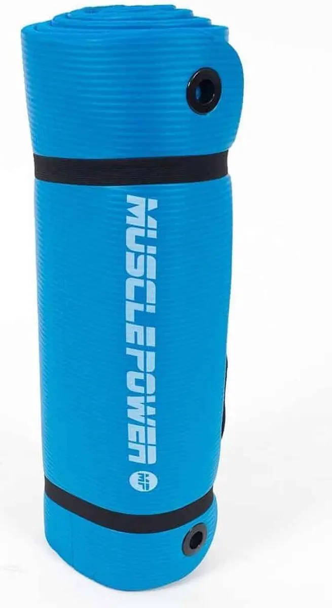 Muscle Power Fitnessmat Blauw 190x60cm