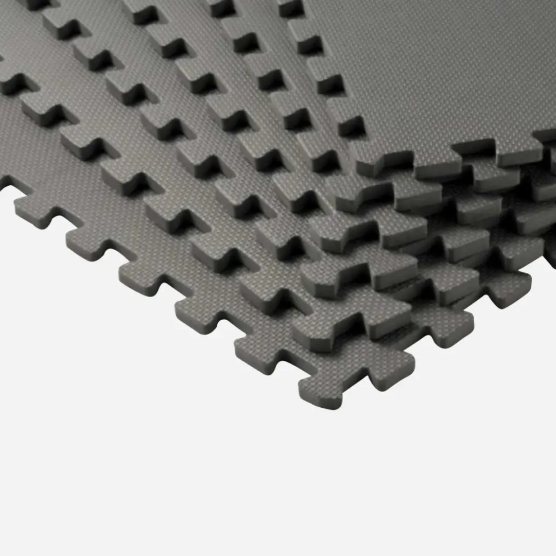 Tunturi Vloerbeschermmatten Set 180x120cm - 6 Stuks - Zwart