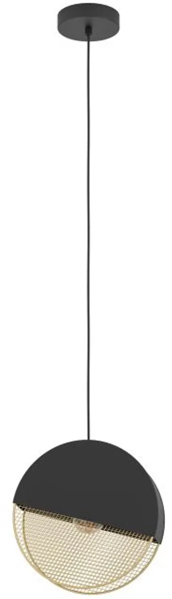 Eglo Mumbles Hanglamp E27 - 28,5 cm - Zwart/Goud