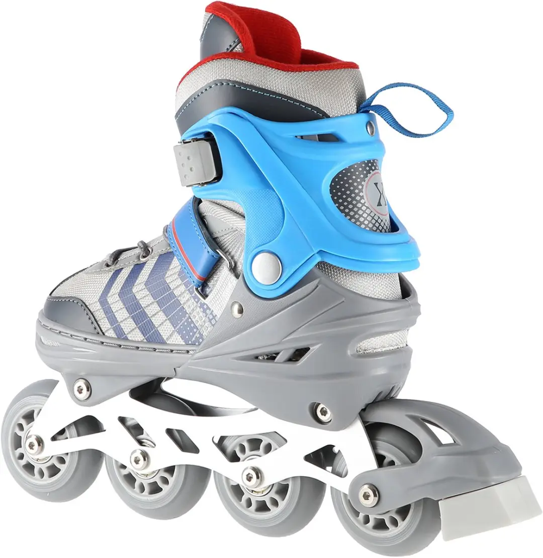 Nils Extreme 4in1 Skeelers Verstelbaar - Maat 34-38 - Grijs/Blauw