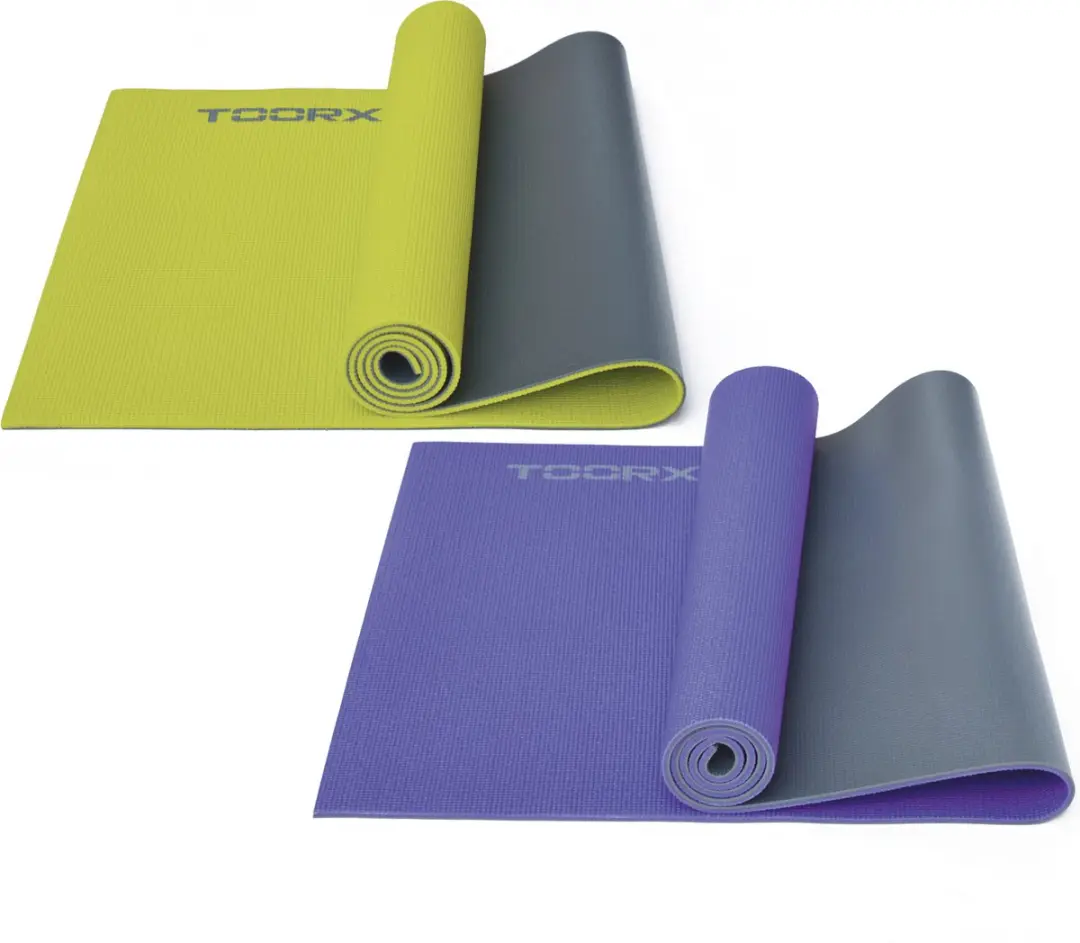 Toorx Fitness Yogamat 173x60cm - Dual Color Paars/Anthraciet