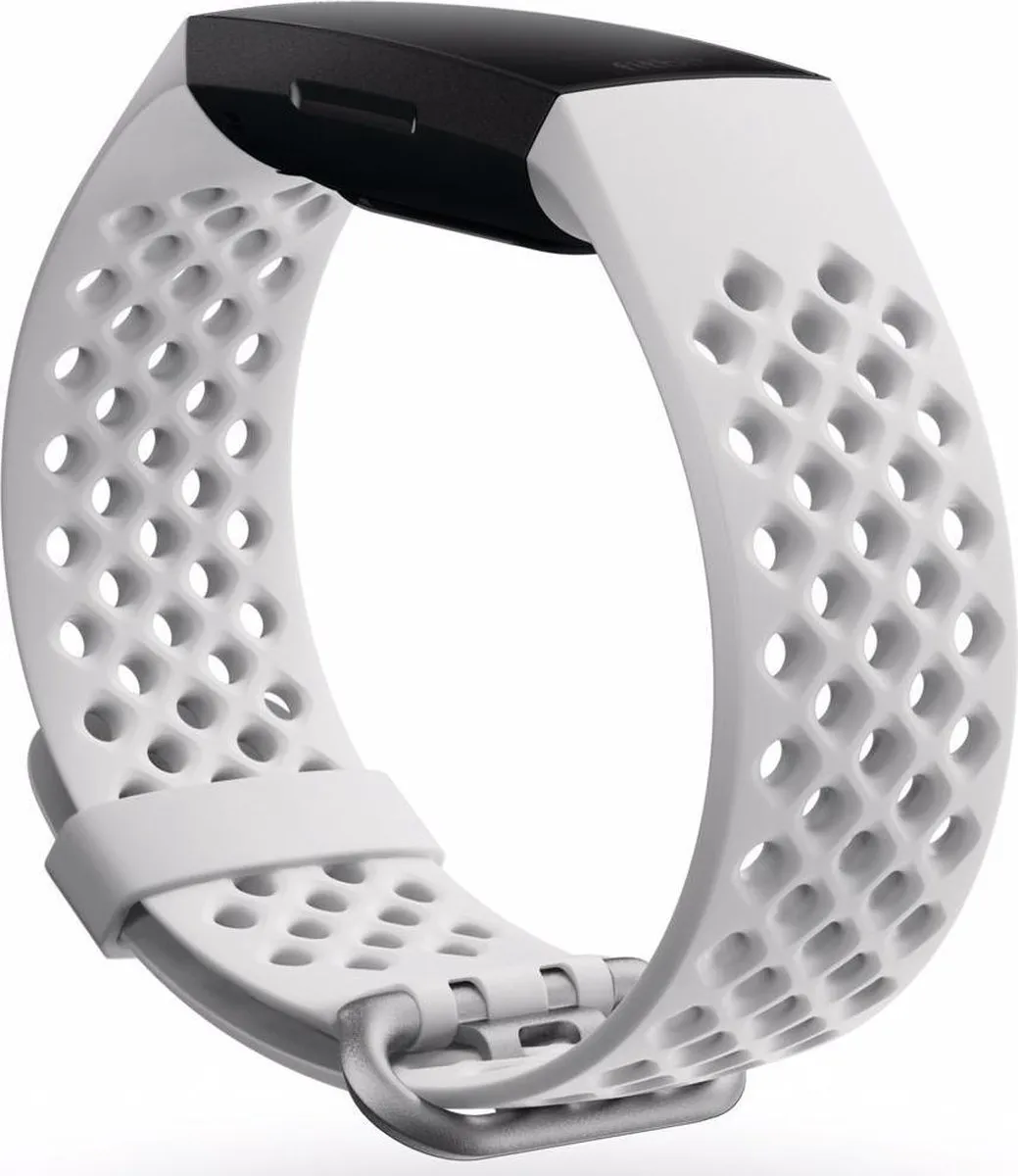 Fitbit Charge HR 4 Sportband - S/M - Wit - afbeelding 3 van 3