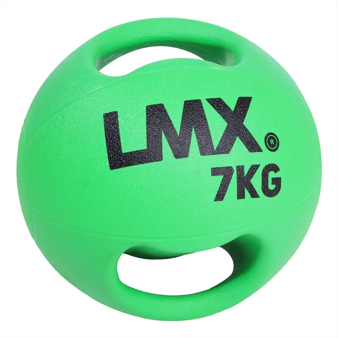 LifeMaxx LMX Medicijnbal Double Handle 7kg - Groen