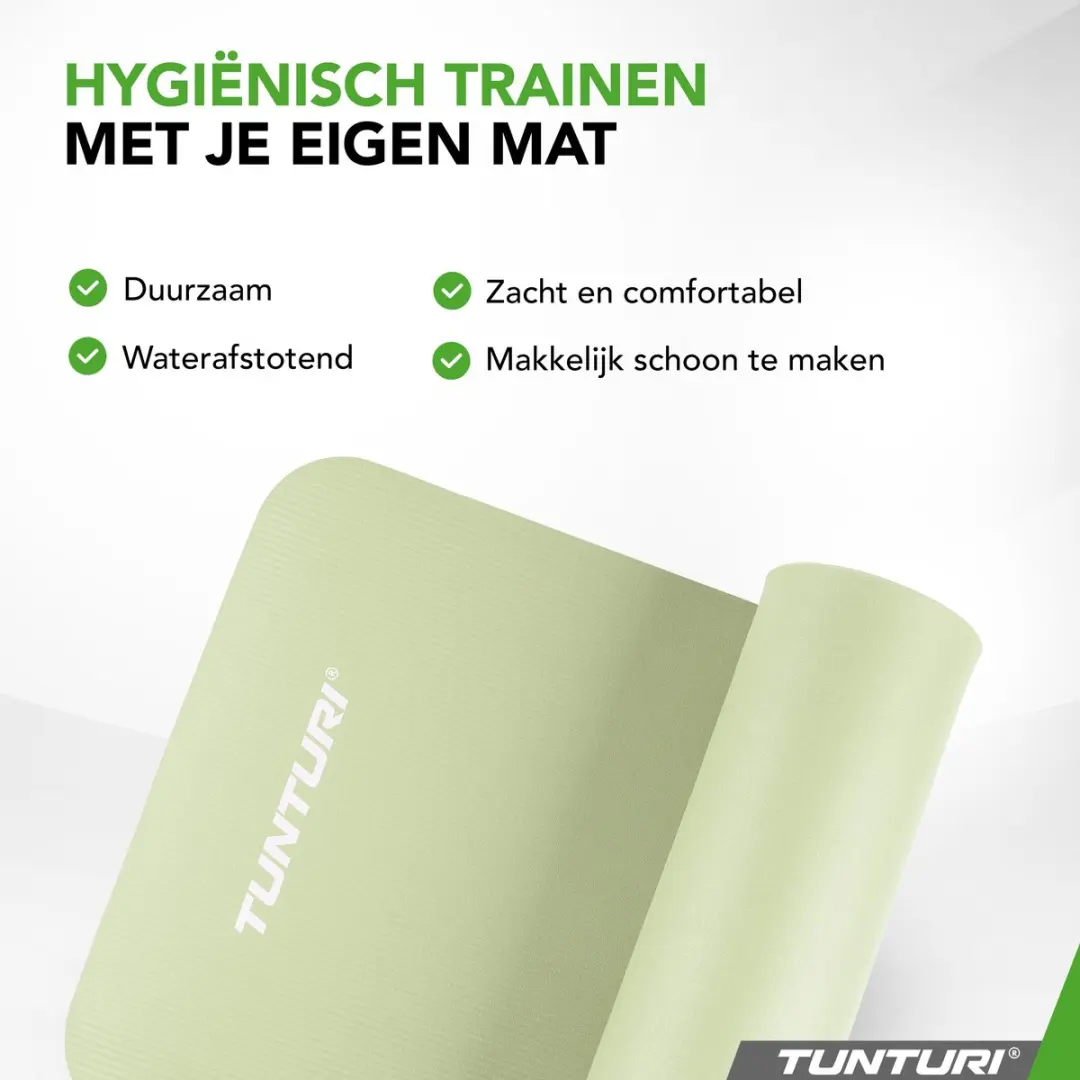 Tunturi NBR Yogamat 180x60x1,5cm - Mint