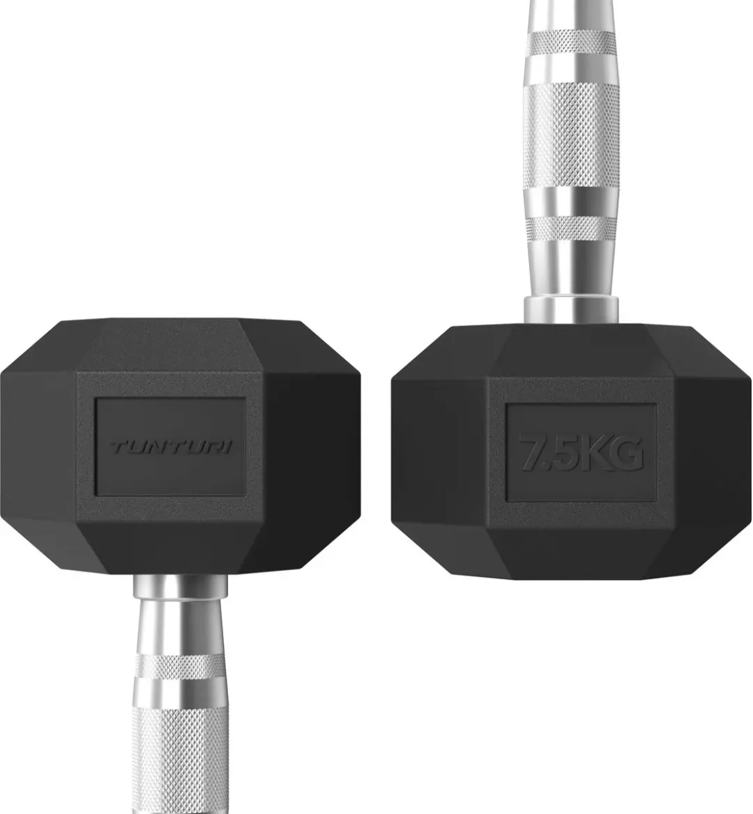Tunturi Platinum Hexa Dumbbell 7.5kg - Zwart