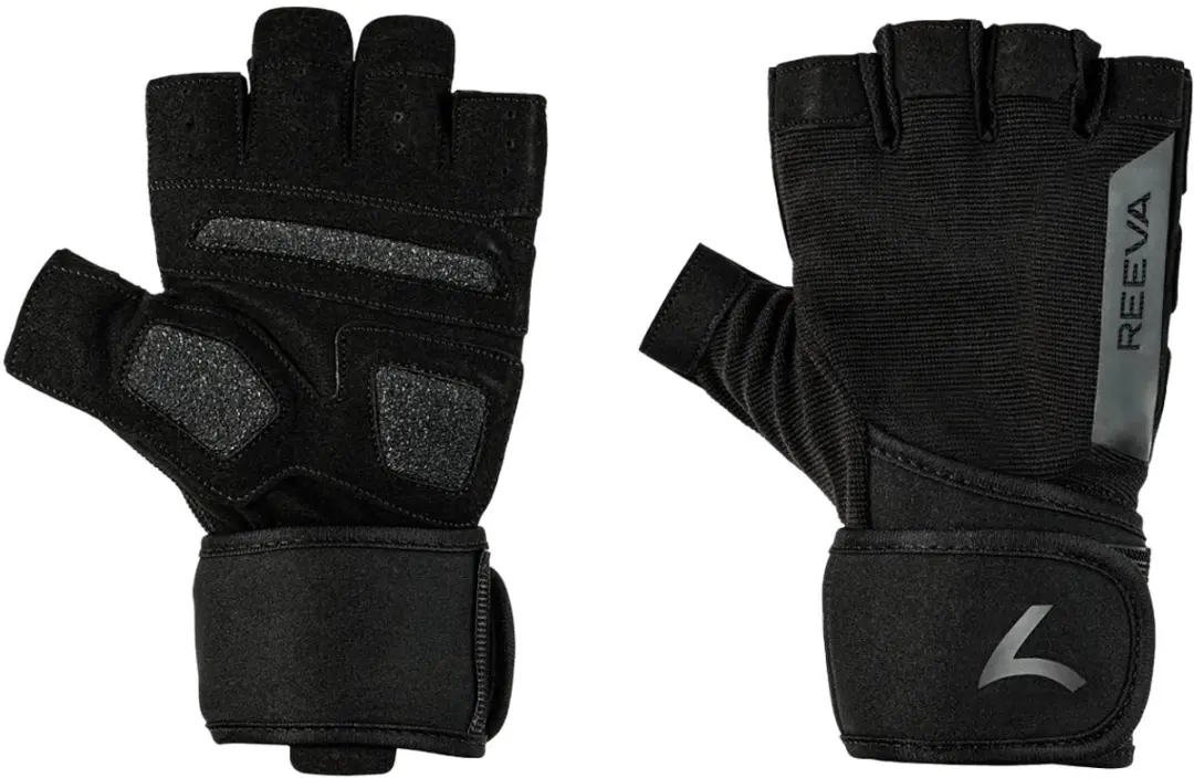Reeva Fitness Handschoenen met Wrist Wrap - Zwart L - afbeelding 6 van 6