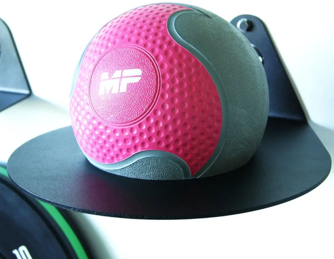 Muscle Power MP5099S Slamball Wandhouder - 16cm - Zwart - afbeelding 6 van 6