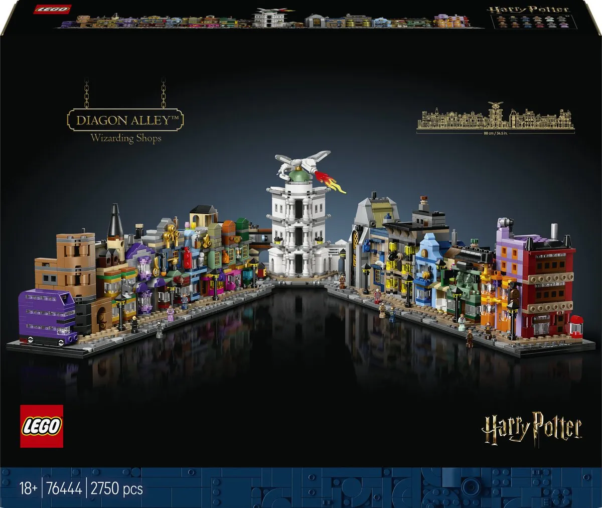 LEGO Harry Potter De Wegisweg Tovenaarswinkels 76444 - 2750 Stukken