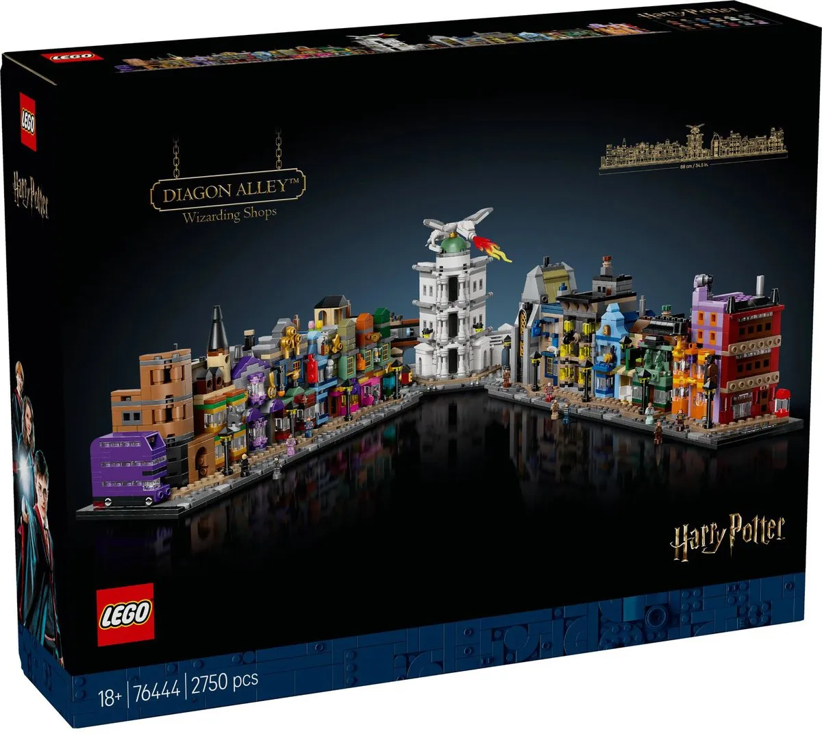 LEGO Harry Potter De Wegisweg Tovenaarswinkels 76444 - 2750 Stukken