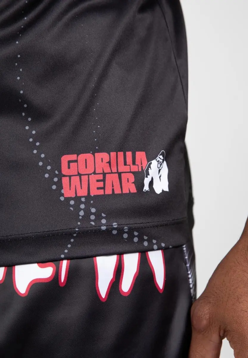 Gorilla Wear Clayton T-shirt - Zwart/Rood XL
