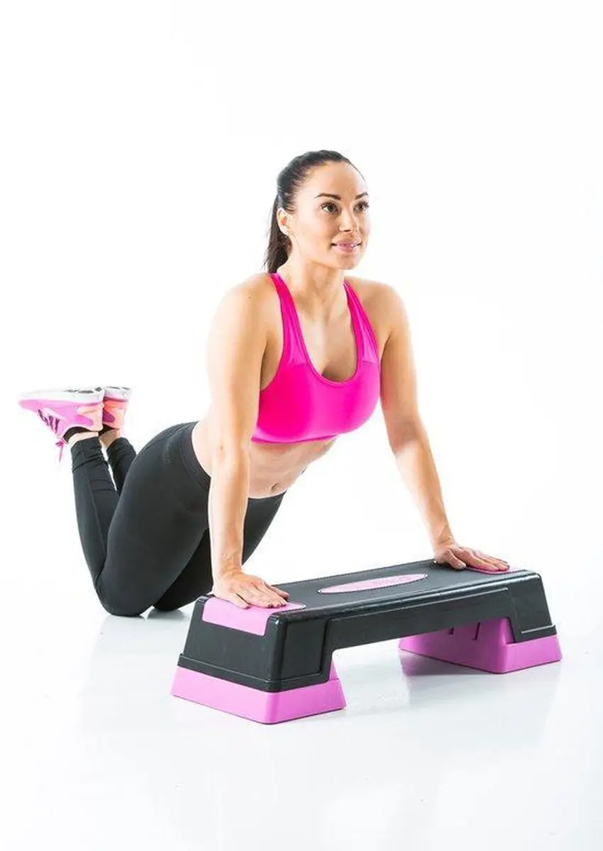 Gymstick Fitness Step Aerobic Stepper - Roze