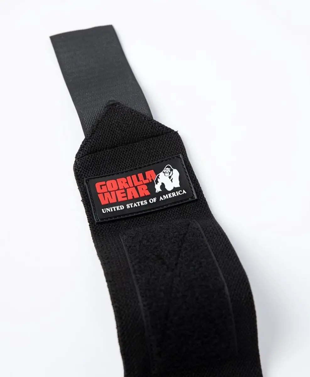 Gorilla Wear Wrist Wraps Pro Krachttraining Handschoenen - 2 Stuks - Zwart