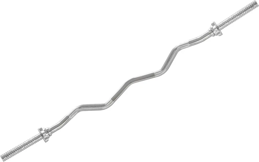 Virtufit Curlstang EZ Halterstang 120cm - 30mm - Zilver
