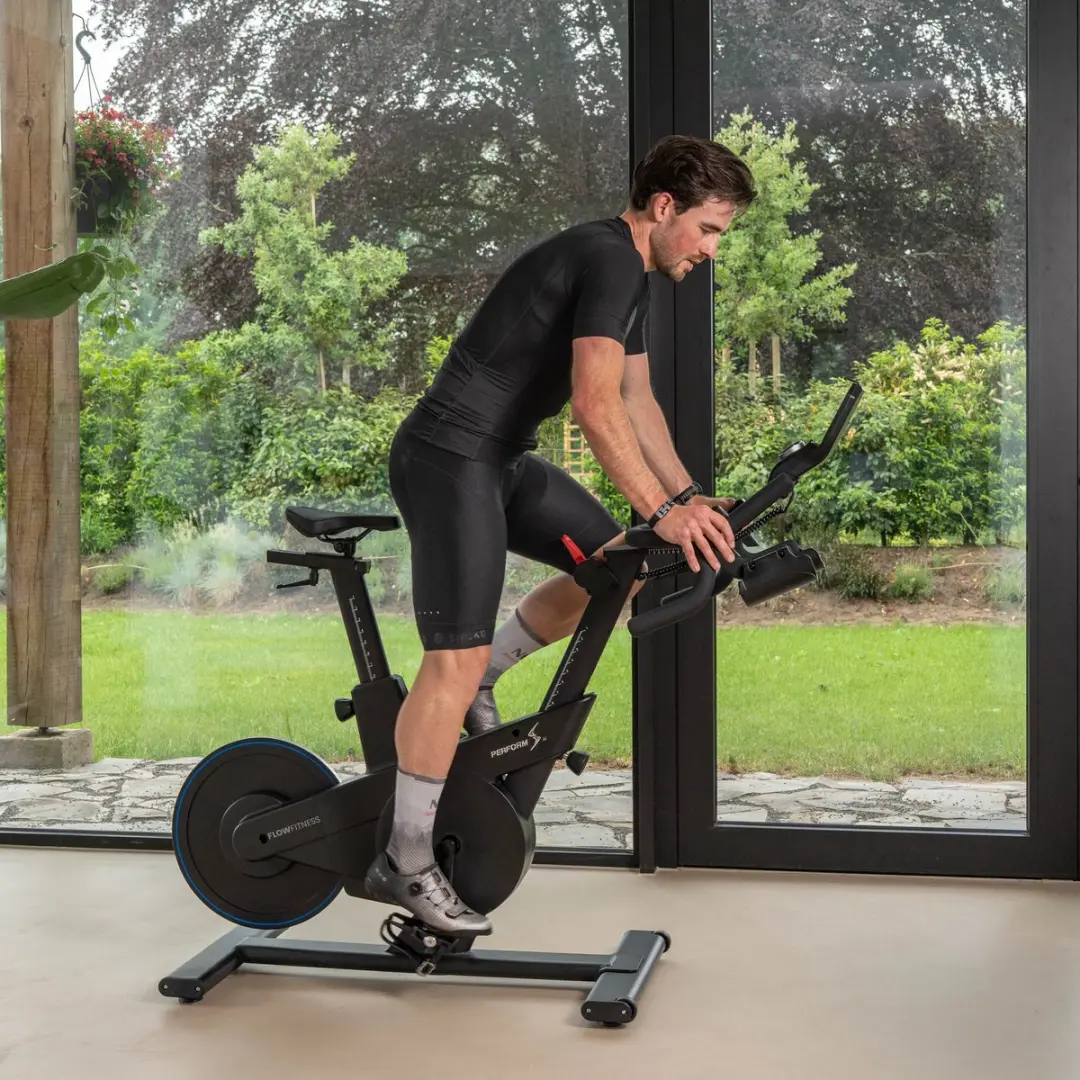 Flow Fitness Perform S2i Indoor Cycle - 15kg Vliegwiel - 32 Weerstanden - Zwart