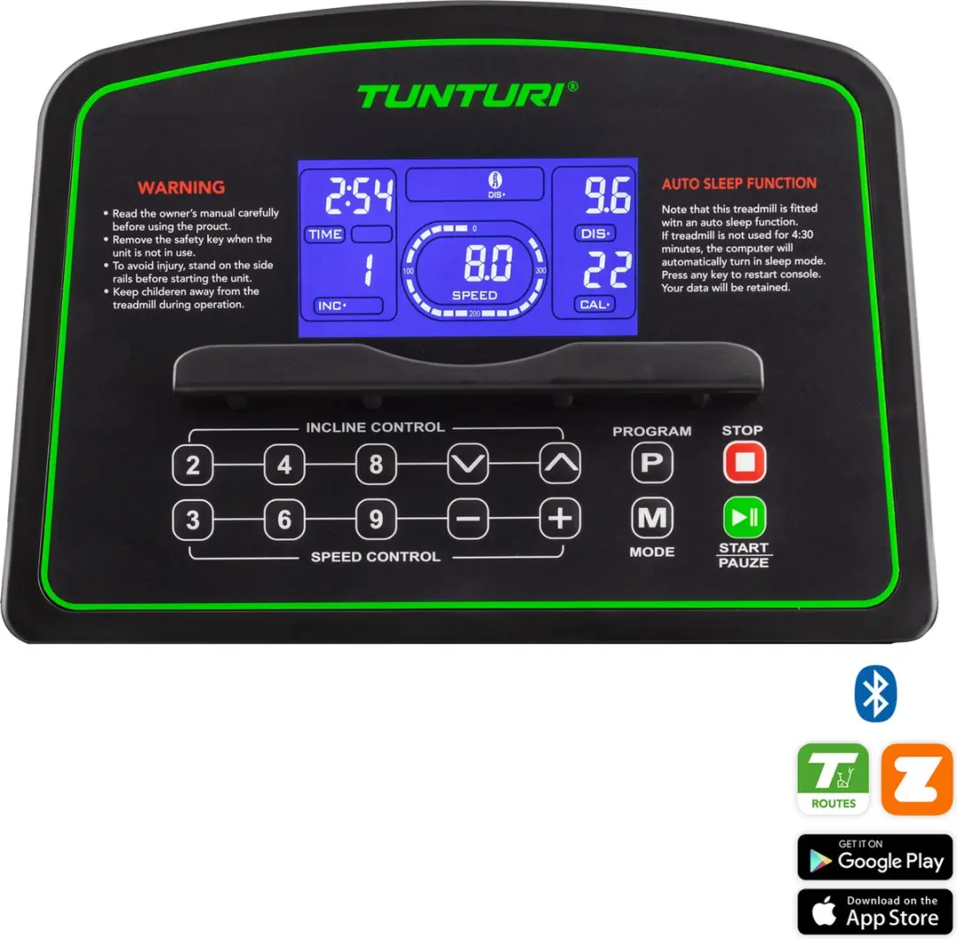 Tunturi Cardio Fit T40 Loopband - 41 Programma's - 1-16 km/u