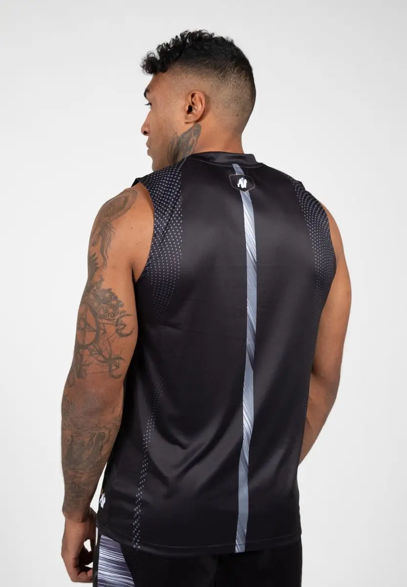 Gorilla Wear Clayton Tank Top - M - Zwart/Goud - afbeelding 6 van 6