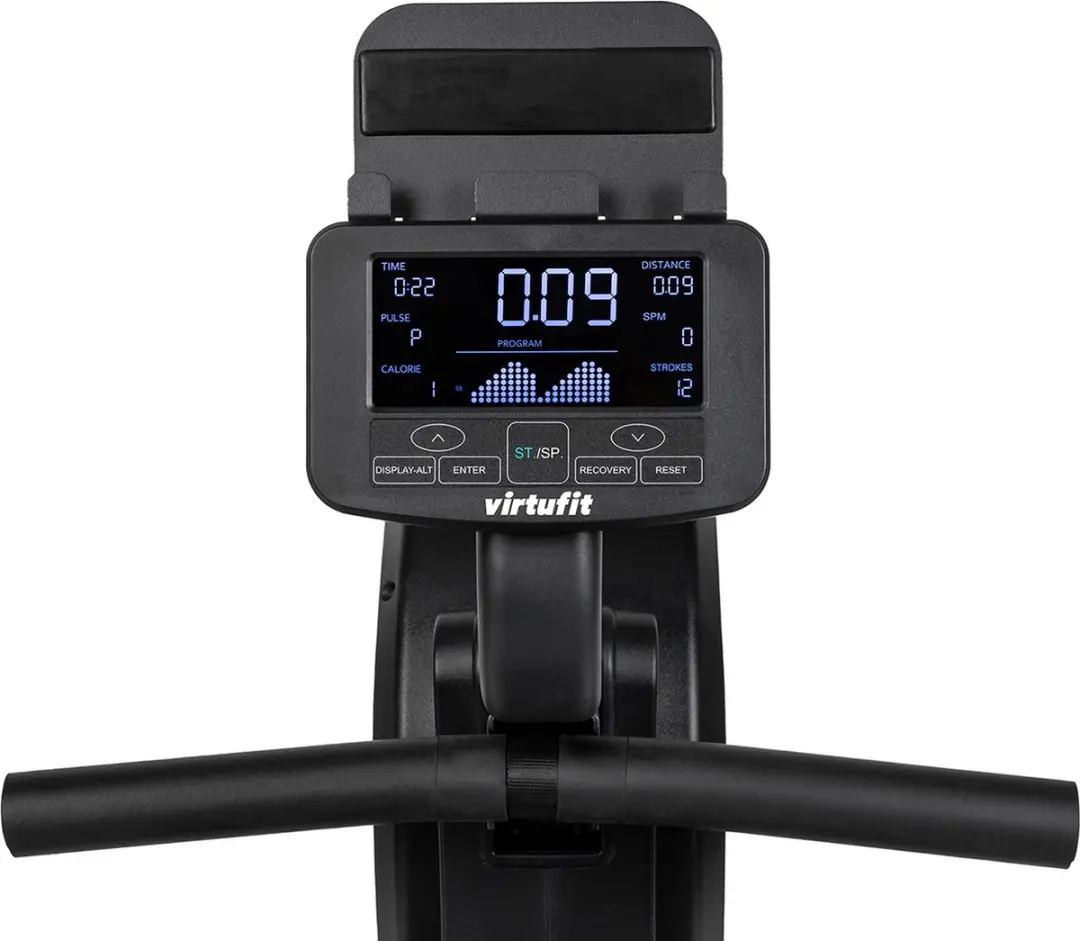 VirtuFit Elite Air Magnetic Roeimachine - 16 Standen - LCD Display - Zwart