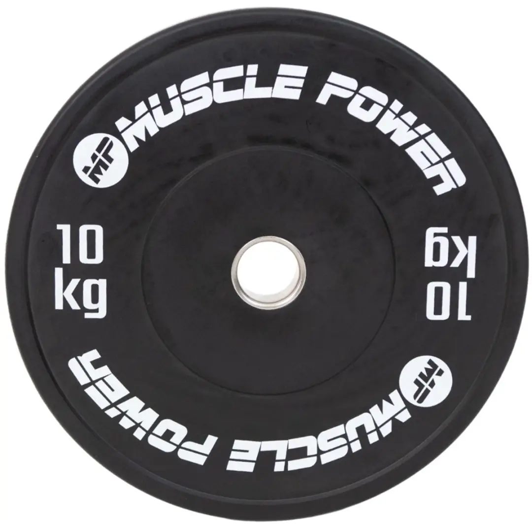 Muscle Power MP3026 Ol High Black Bumper Plate 10kg