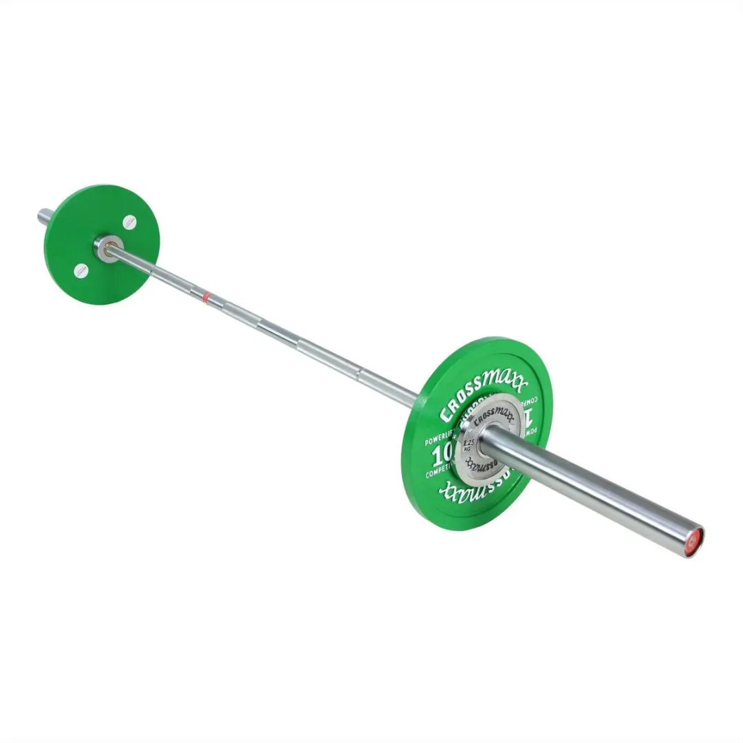 LifeMaxx Crossmaxx Powerlifting Bar 20kg - Zilver