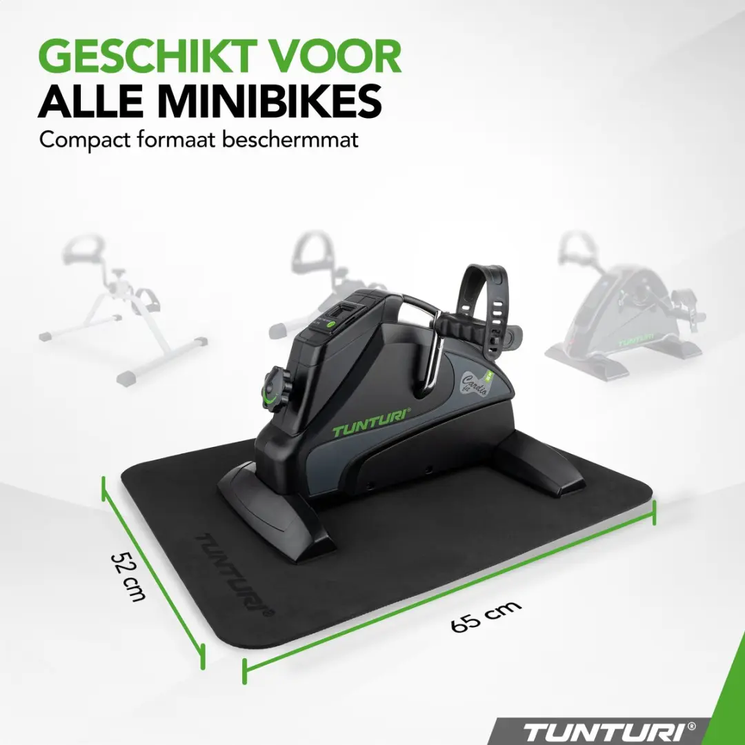 Tunturi Stoelfiets Antislipmat 65x52cm - Zwart