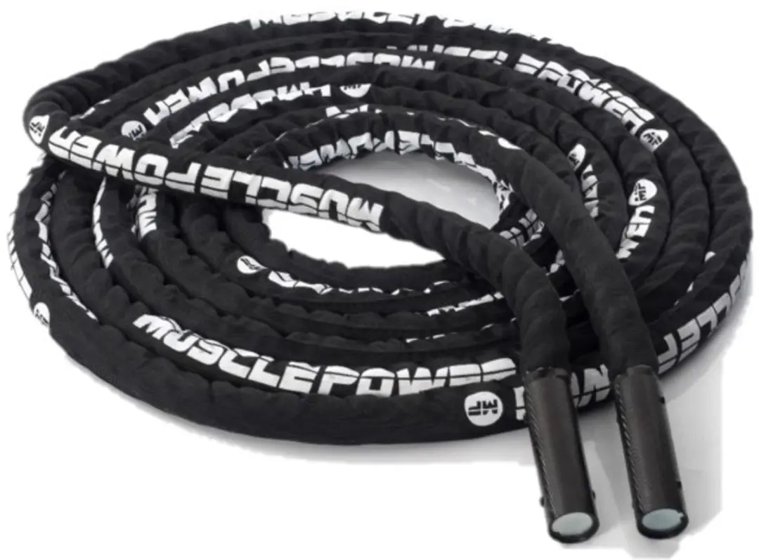 Muscle Power Battle Rope Deluxe 12m - Zwart