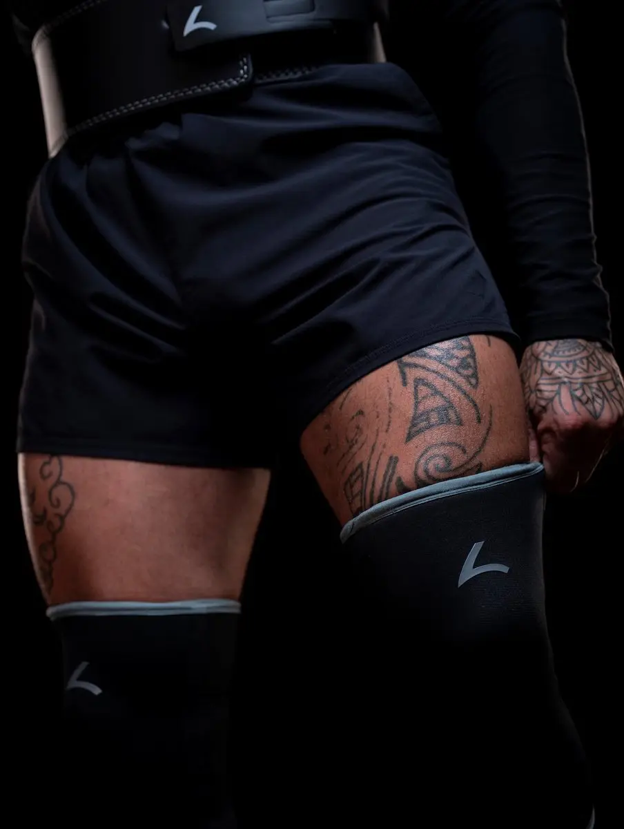 Reeva Knee Sleeves Powerlifting 7mm - XL - Grijs