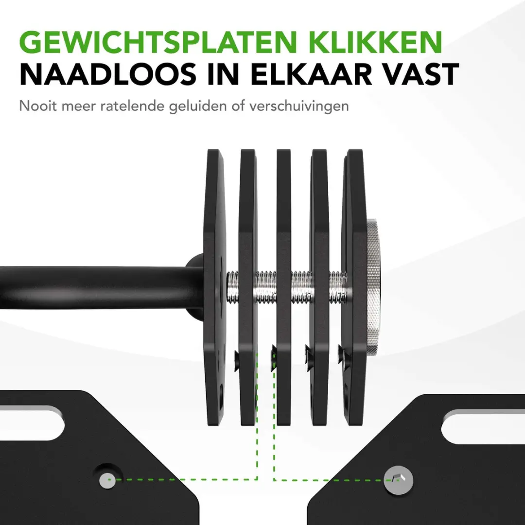 Tunturi Rapid Verstelbare Kettlebell 3,5-36kg - 25 Gewichten