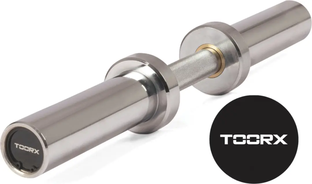 Toorx Professional Olympische Dumbbell Stang 51cm - 8kg - 50mm - Chroom