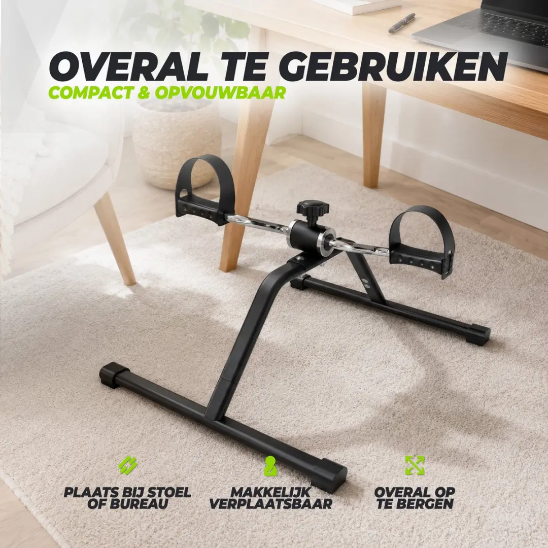 VirtuFit MB100 Stoelfiets - Mini Fietstrainer Zwart