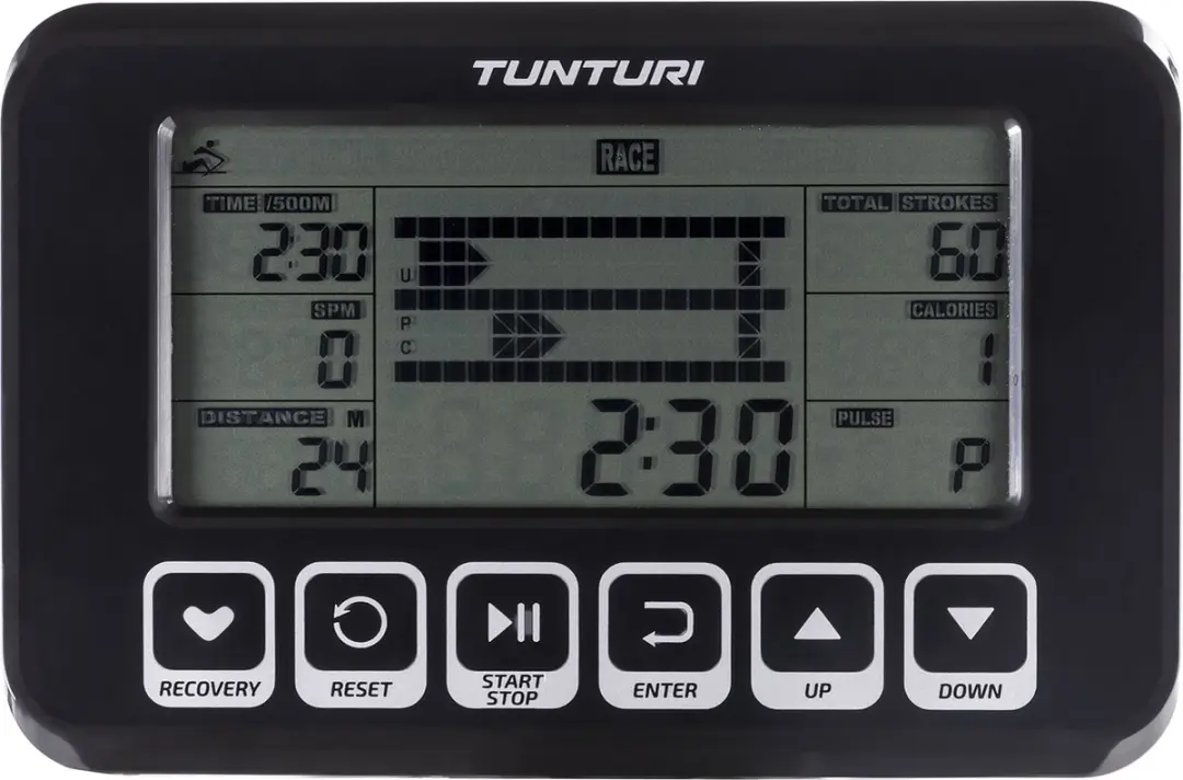 Tunturi Fitrow 70 Water Roeitrainer - 8 Weerstanden - Zwart/Wit