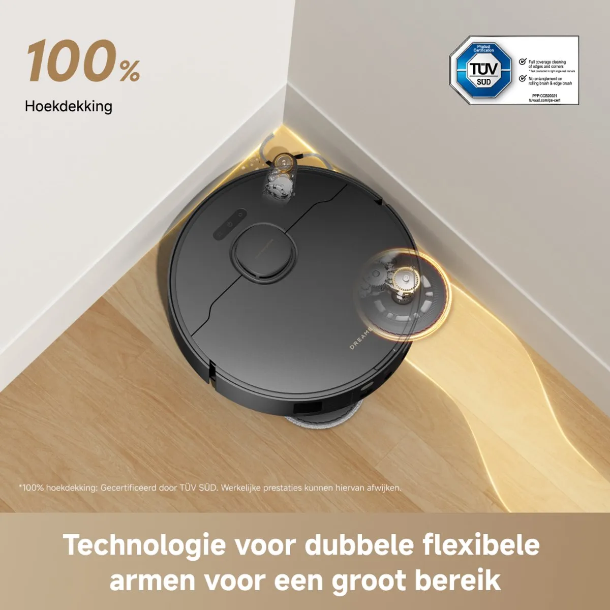 Dreame L50 Ultra AE Robotstofzuiger - 28.000 Pa - Zwart