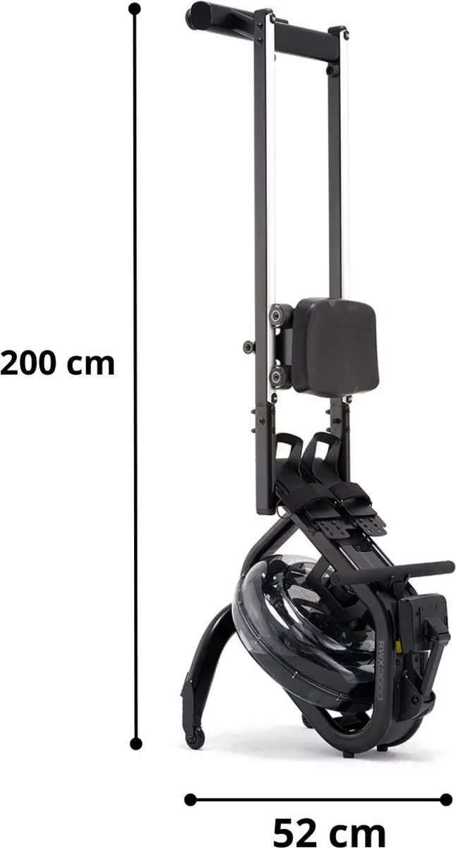 Toorx RWX-3000 Water Roeitrainer - 5 Programma's - 6 Niveaus - Zwart