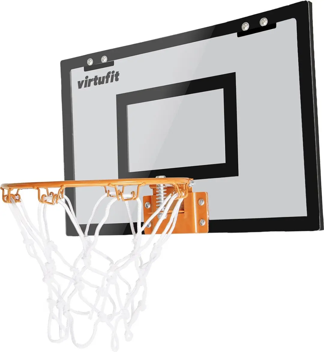Virtufit Pro Mini Basketbalbord 45x30cm - Zwart