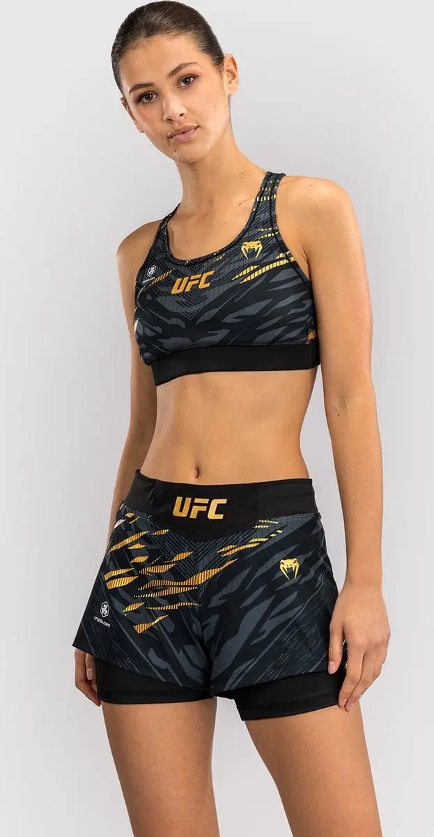 UFC Fusion Venum Authentic Fight Night Dames Short - M - Goud/Zwart