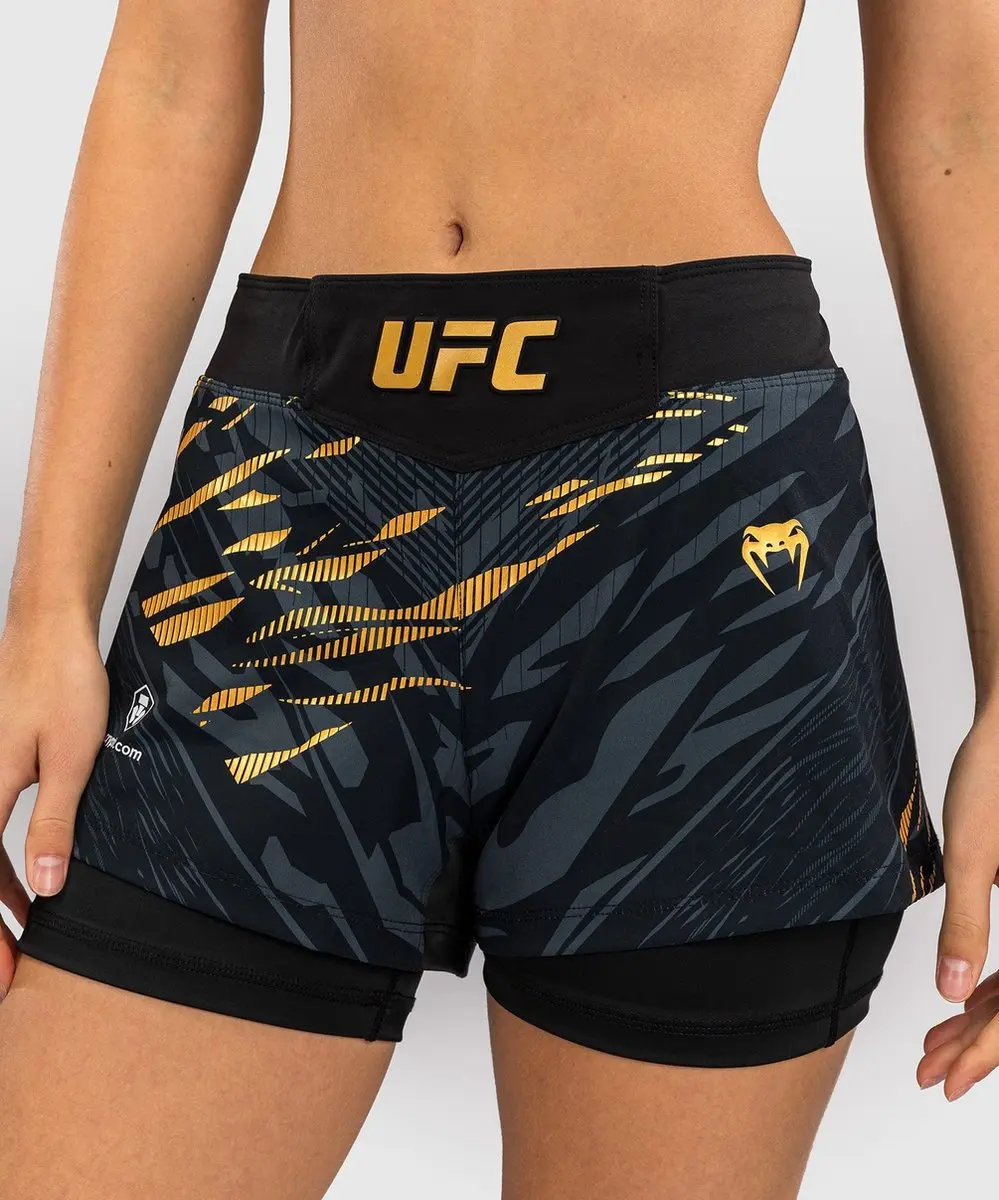 UFC Fusion Venum Authentic Fight Night Dames Short - M - Goud/Zwart