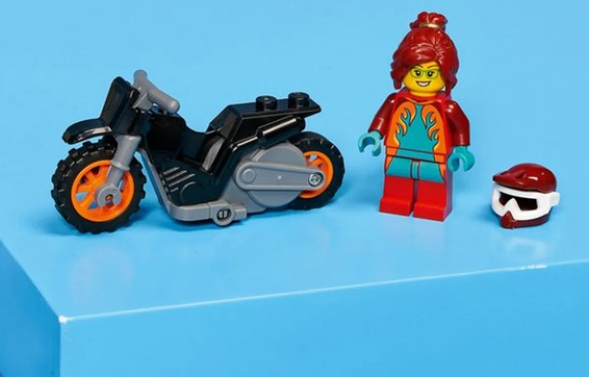 LEGO City Stuntz Vuur Stuntmotor 60311 - Rood/Zwart