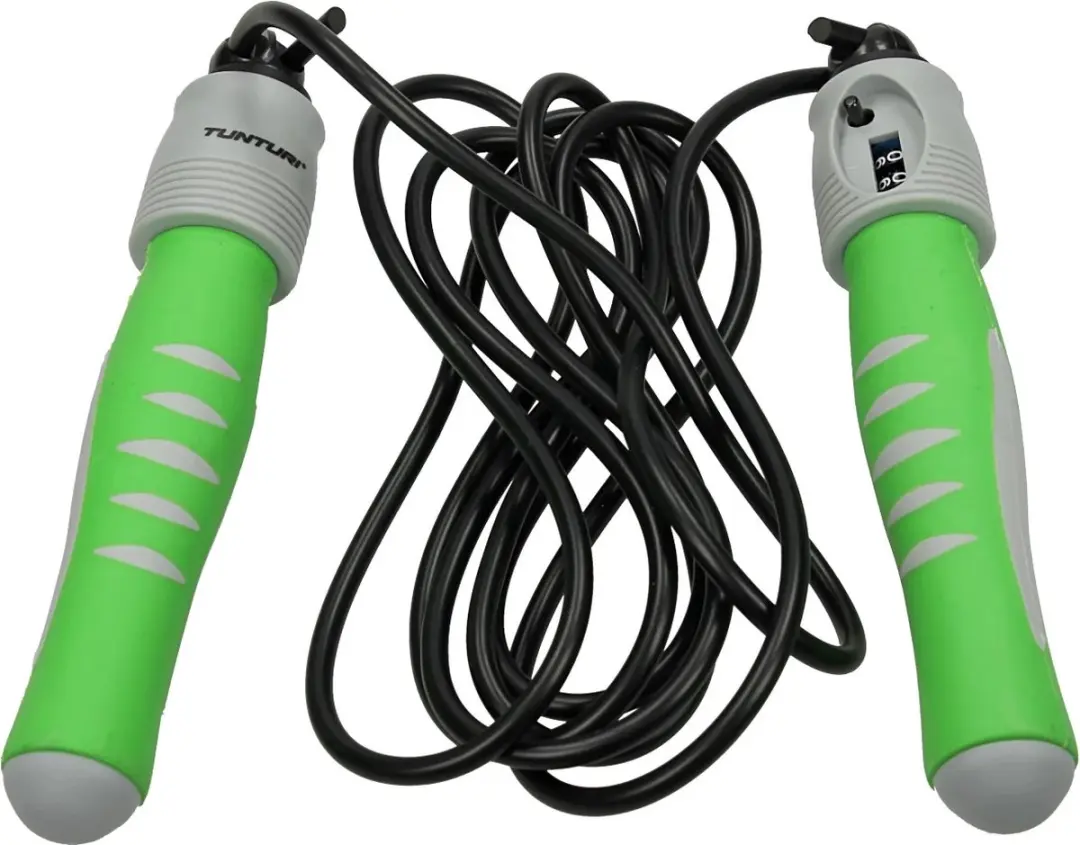 Tunturi Springtouw met Teller - Grijs/Groen