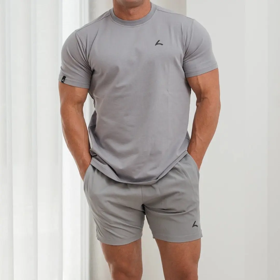 Reeva Premium Active Short Sportbroek SH03-L - Lichtgrijs