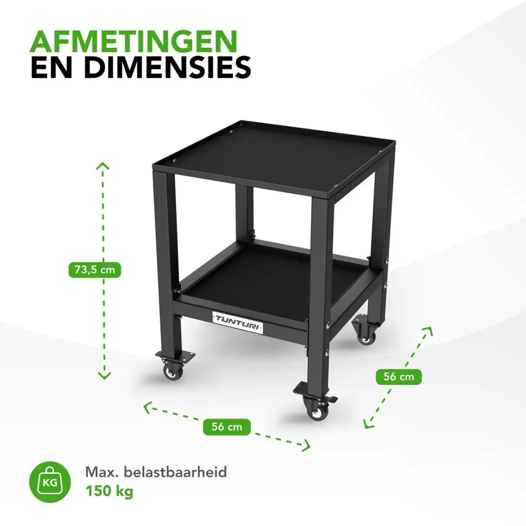 Tunturi Rapid Verstelbare Dumbbell Stand - Zwart