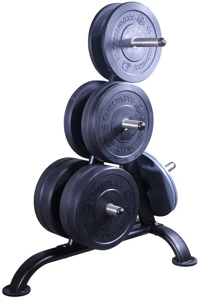 LifeMaxx Crossmaxx Bumper Plate 50mm 20kg - Zwart