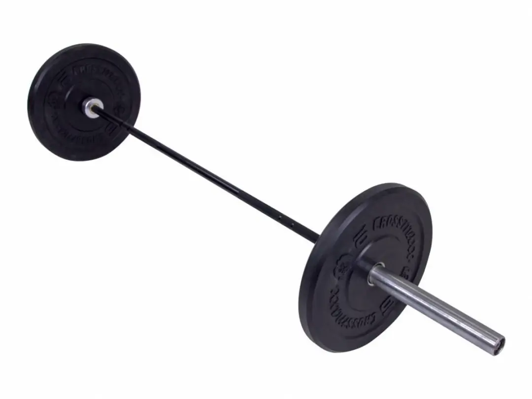LifeMaxx Crossmaxx Bumper Plate 50mm 20kg - Zwart