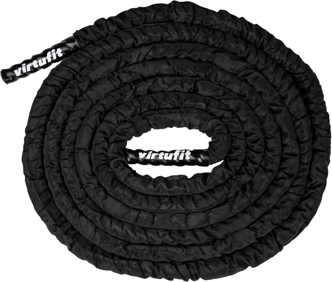 Virtufit Battle Rope Pro 9m - Zwart - afbeelding 6 van 6