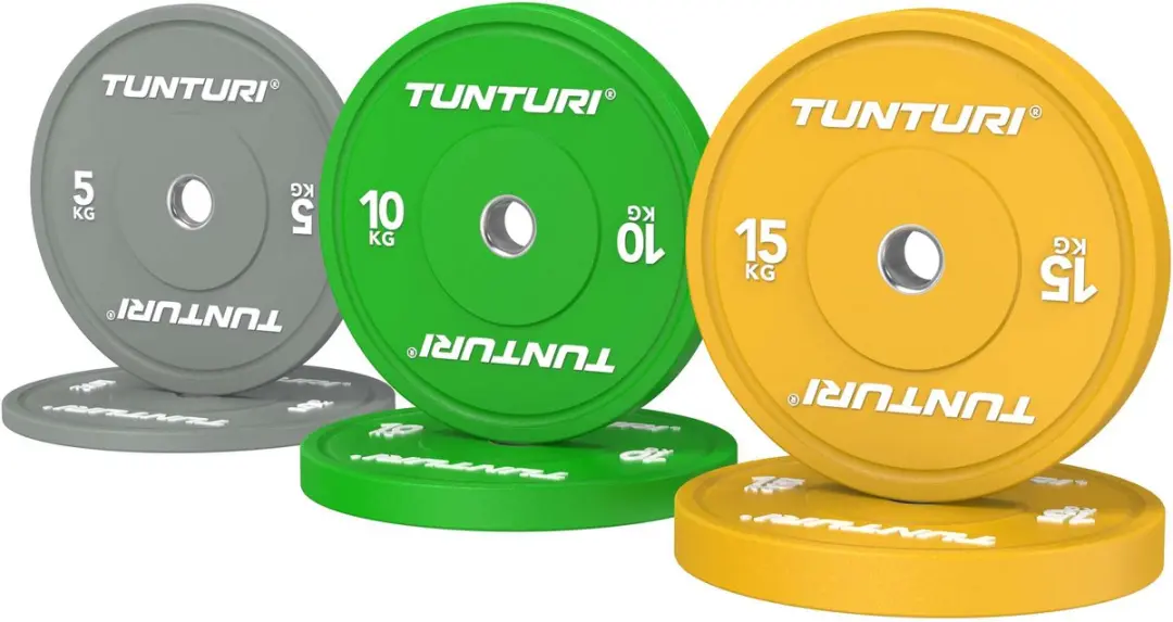 Tunturi Platinum Bumperplates Set 60kg