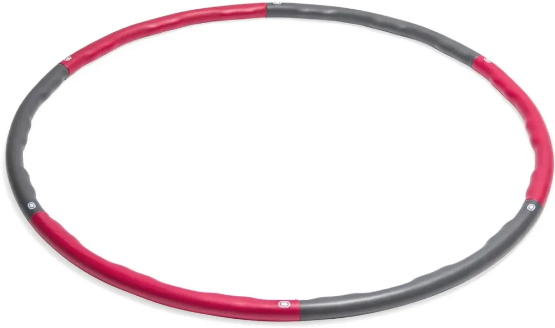 Virtufit Fitness Hoelahoep 100cm - 1,5kg - Grijs/Rood