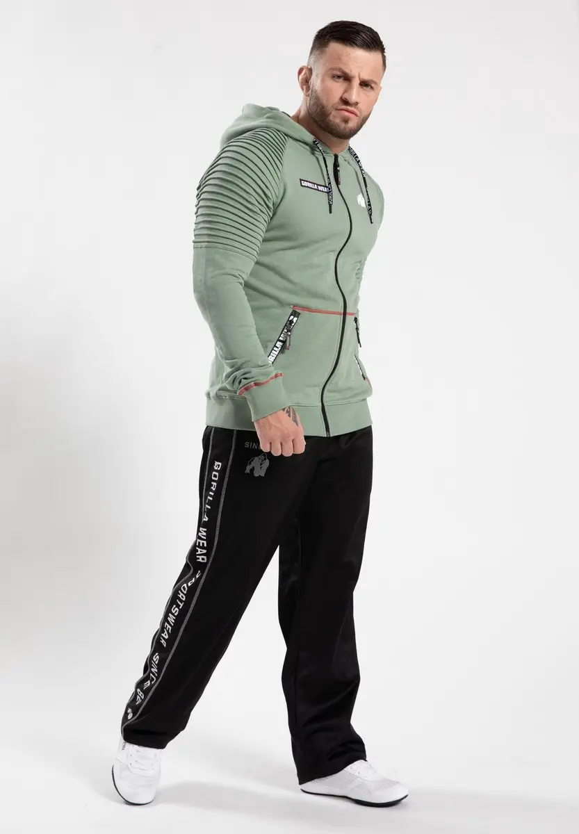 Gorilla Wear Georgia Zipped Hoodie - Groen L