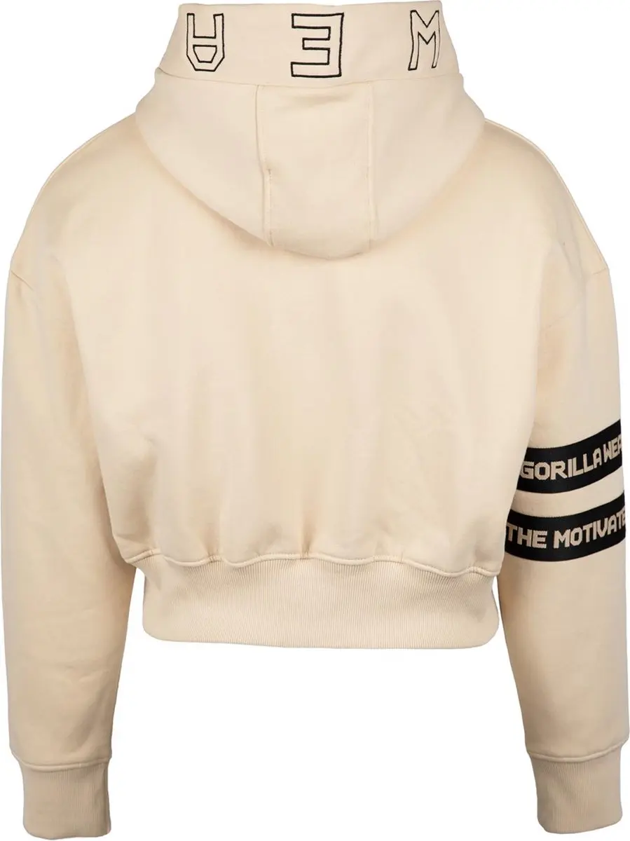 Gorilla Wear Tracey Cropped Hoodie XS - Beige