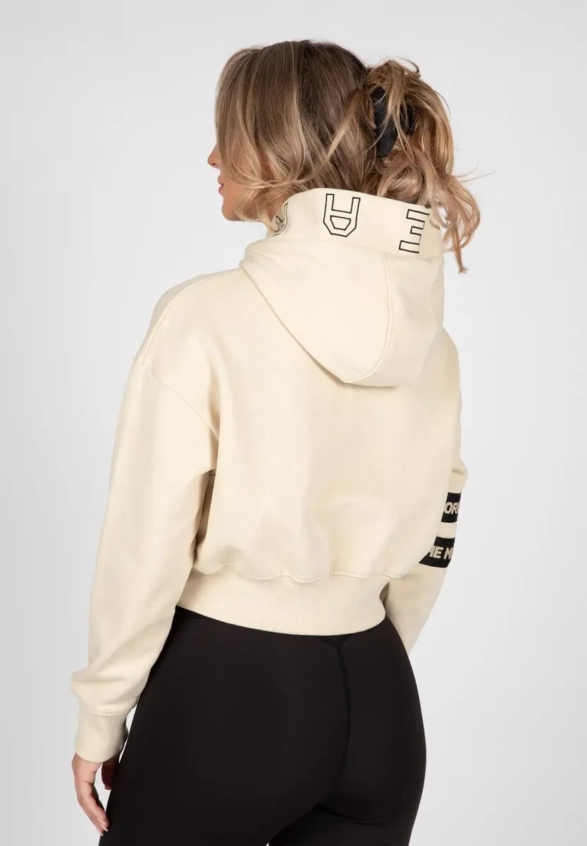 Gorilla Wear Tracey Cropped Hoodie XS - Beige