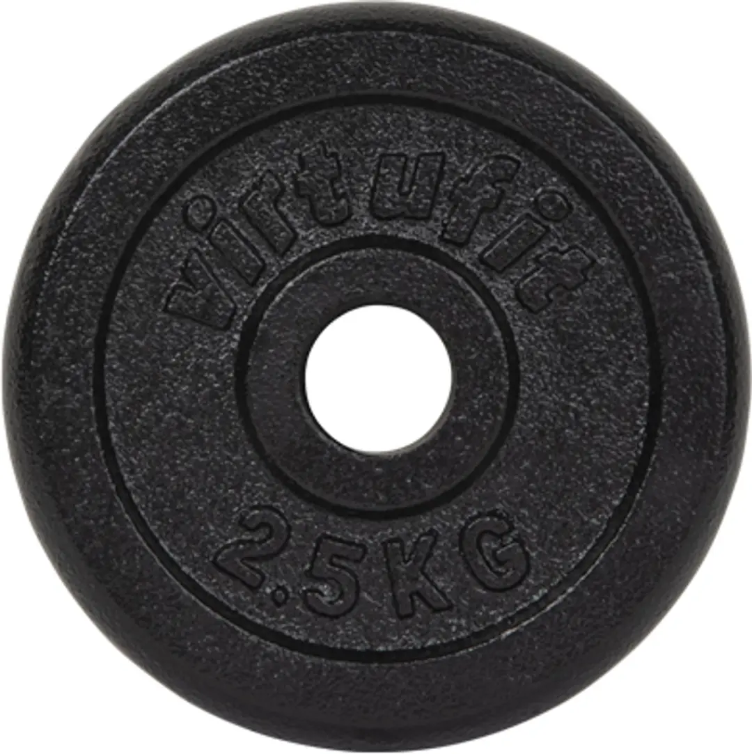 Virtufit Gietijzeren Gewicht 2,5 kg - 30mm - Zwart