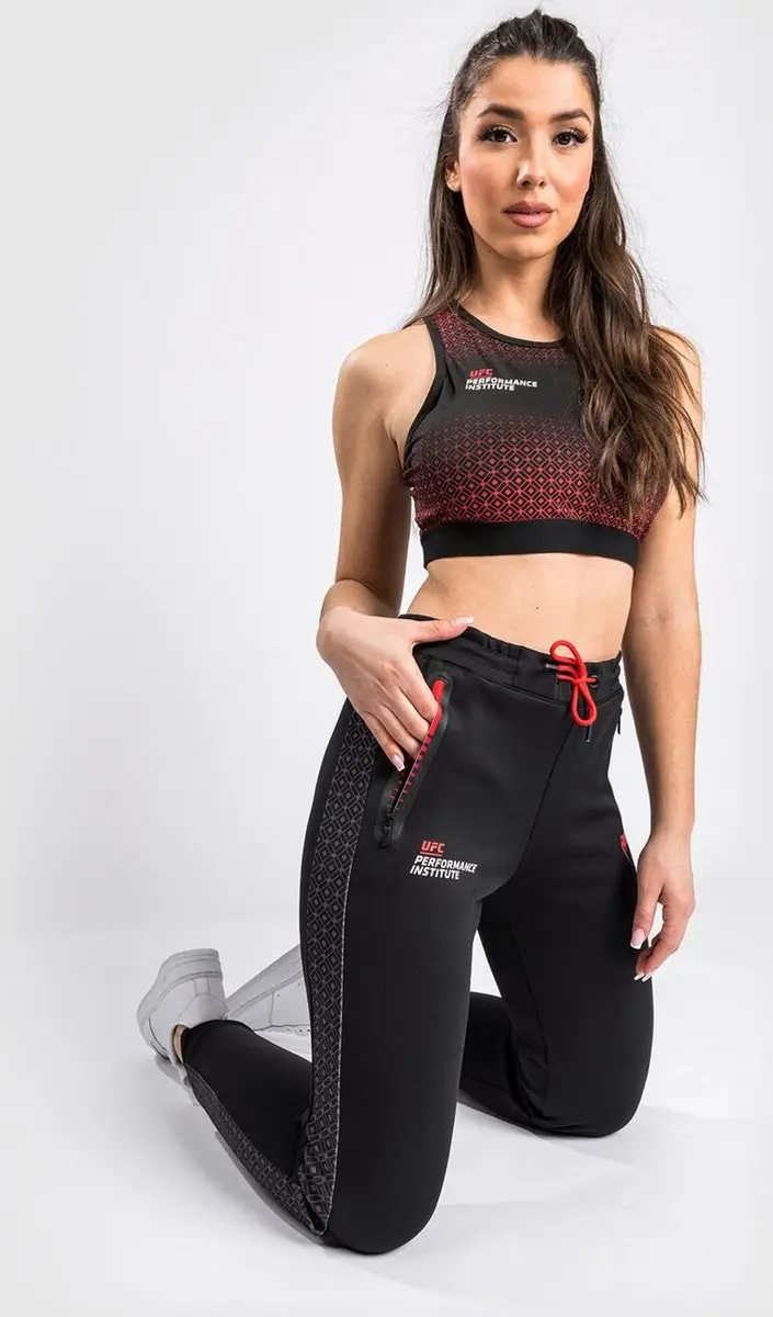 UFC Venum Joggingbroek Dames - M - Zwart/Rood